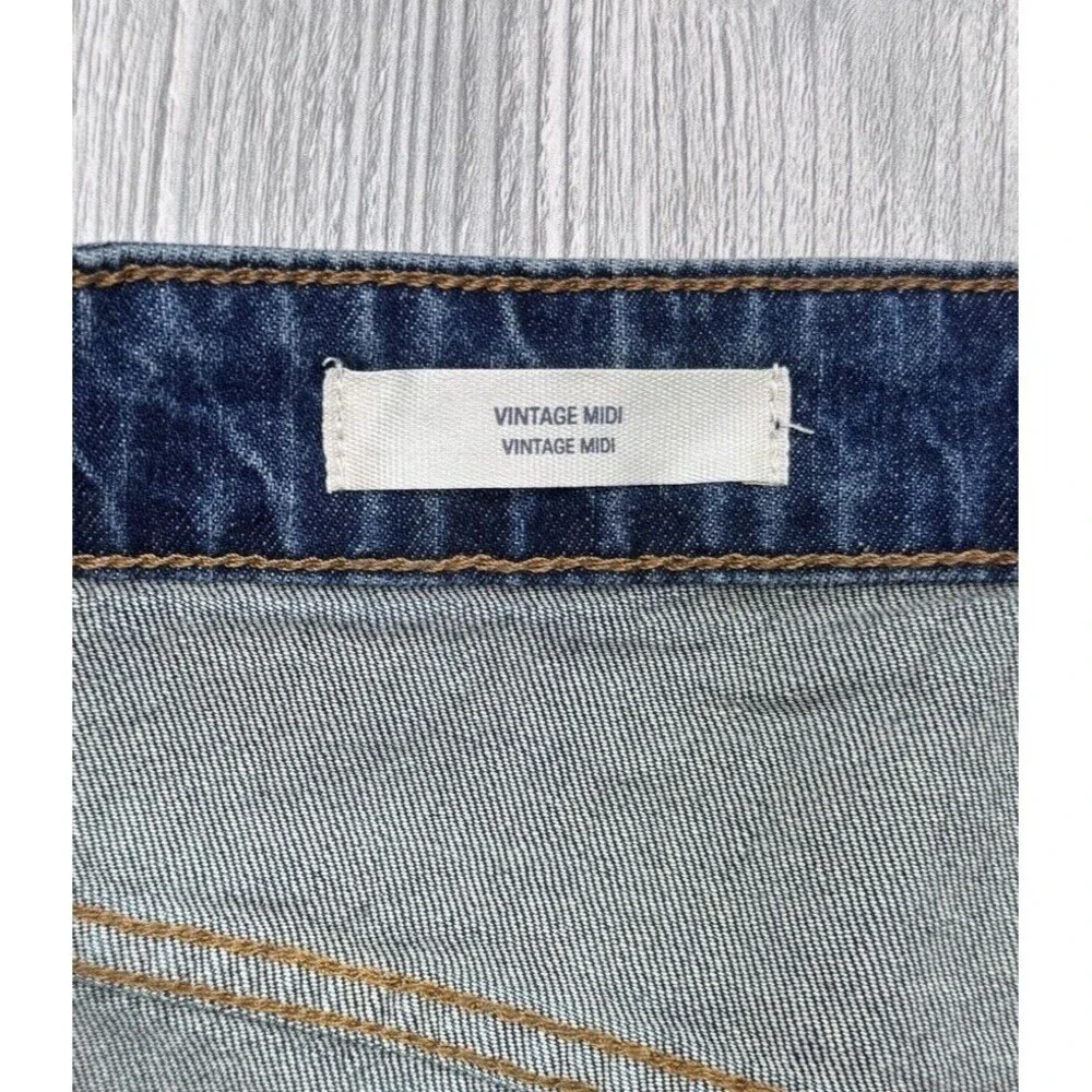 Universal Thread Shorts Womens Plus 22W Vintage Midi Blue Denim Measures W43